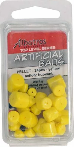 ALBATROS Artificial Baits Pellet White 24 Pcs (8x6/8x8/8x10)