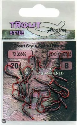 ALBATROS Haken Trout Style Spiral Ringed (20 Pcs)