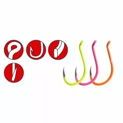 Gamakatsu Haak Colored LS-5314A Eyed - Barbed (7 Pcs)