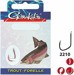 Gamakatsu Onderlijnen Forel 2210R 120cm (10 Pcs)