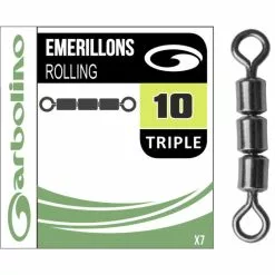 GARBOLINO Streamline Micro Triple Rolling Swivel (7 Pcs)