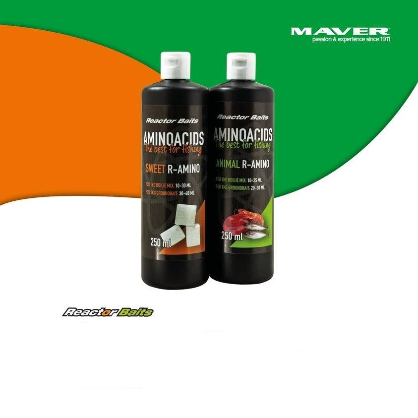Maver Reactor Baits Aminoacids Sweet R-Amino 250ml 3 Maver Reactor Baits Aminoacids Sweet R-Amino 250ml