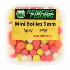 Reniers Fishing Flavoured Pre-Drilled Mini Boilies 9mm (80gr) -Goedkope Hengels winkel reniers fishing flavoured pre drilled mini boilies 4