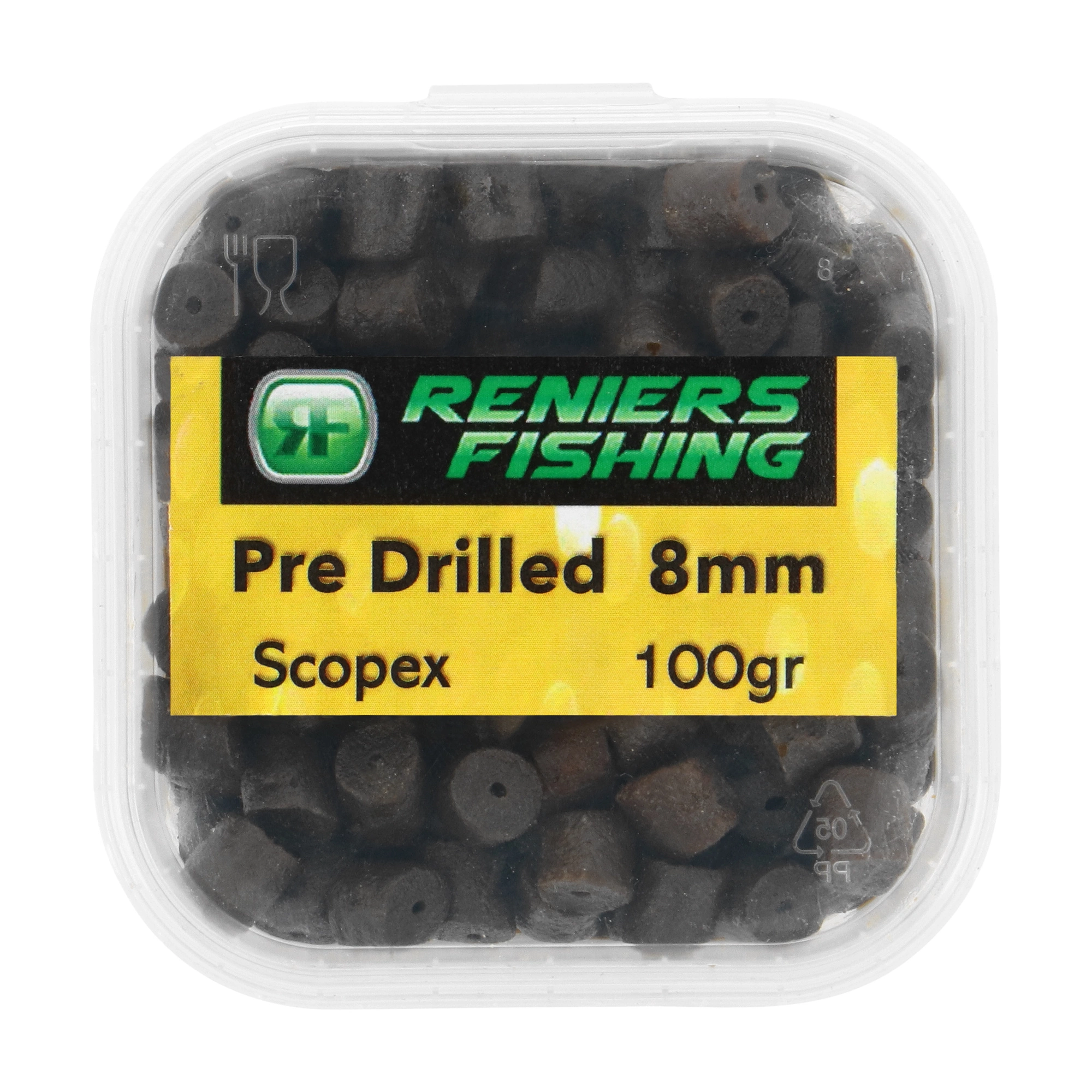 Reniers Fishing Pre - Drilled Method Pellet 8mm 100gr 5 Reniers Fishing Pre - Drilled Method Pellet 8mm 100gr - Afbeelding 3