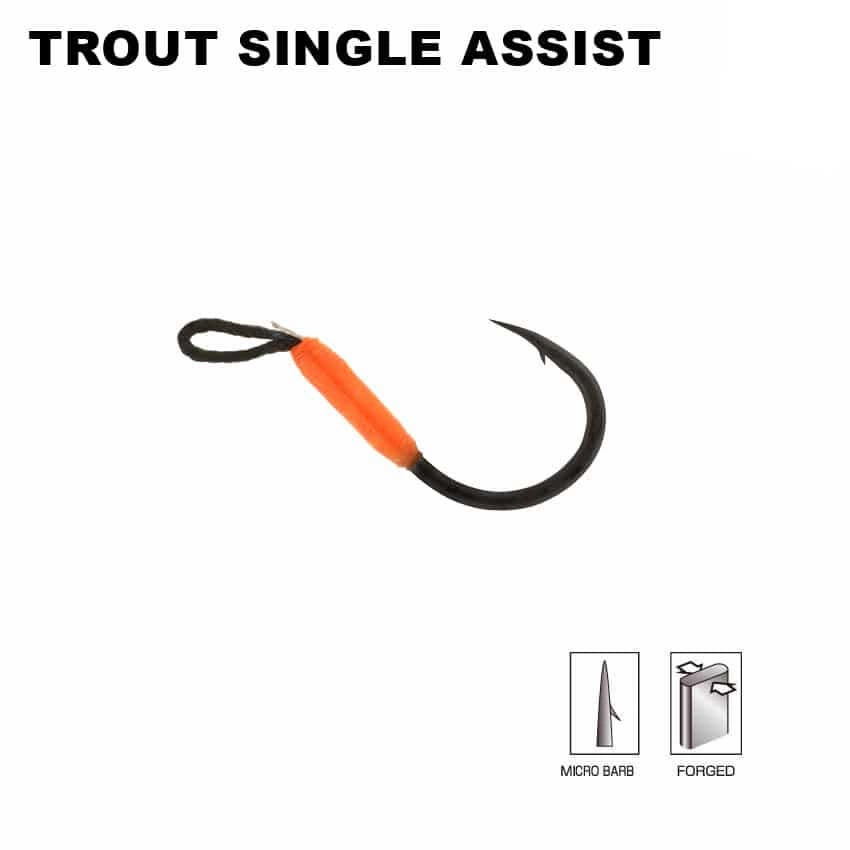 SAKURA Trout Single Assist Hook - Black Nickel 3 SAKURA Trout Single Assist Hook - Black Nickel
