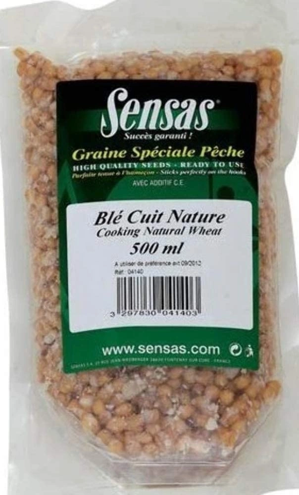 SENSAS Gekookte Tarwe Natuur - Ble Nature 500ml 3 SENSAS Gekookte Tarwe Natuur - Ble Nature 500ml