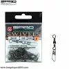 Spro Black Barrel Swivel & Safety-Snap (10 Pcs) 2 Spro Black Barrel Swivel & Safety-Snap (10 Pcs) -Goedkope Hengels winkel spro black barrel swivel safety snap 10 pcs