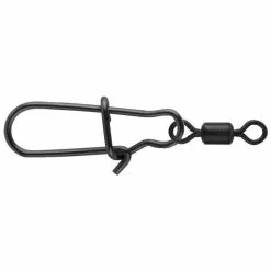 Spro Black Rolling Swivel & Fastlock-Snap (10 Pcs)